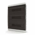 Щит встраиваемый 54 мод. IP41, прозрачная черная дверца | арт. 01-02-081 | Tekfor  