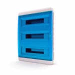 Щит встраиваемый 54 мод. IP41, прозрачная синяя дверца | арт. 01-02-084 | Tekfor  