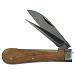 Нож для резки кабеля, с деревянной рукояткой, двухкомпонентный