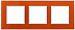 14-5103-22 ЭРА Рамка на 3 поста, стекло, Эра Elegance, оранжевый+бел (5/25/900)