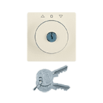 Накладка с замком и функцией блокировки кнопок для выключателя жалюзи, BERKER Q.1/Q.3/Q.7,  белый, с | арт. 10816082 | Berker  