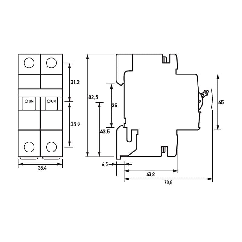 Автоматический выключатель DLS 6hdc B10-2, 6 kA | Doepke | арт. 09912081