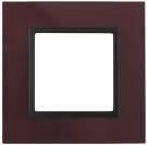 14-5101-25 ЭРА Рамка на 1 пост, стекло, Эра Elegance, бордо+антр (10/50/1800) | арт. Б0034479 | ЭРА  