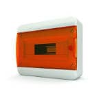 Щит навесной BNO 40-12-1, 12 мод. IP41, прозрачная оранжевая дверца | арт. 01-01-023 | Tekfor  