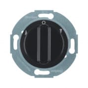 Поворотный выключатель жалюзи 1-полюсный, с поворотной кнопкой, BERKER Serie 1930/Glas, цвет: черный | арт. 381101 | Berker  