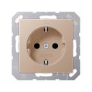 Штепсельная розетка SCHUKO 16A 250V~; термопласт; шампань | арт. A1520CH | JUNG  