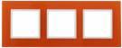 14-5103-22 ЭРА Рамка на 3 поста, стекло, Эра Elegance, оранжевый+бел (5/25/900) | арт. Б0034513 | ЭРА  