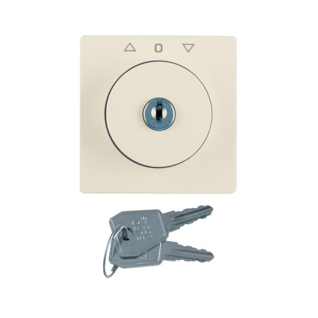 Накладка с замком и функцией блокировки кнопок для выключателя жалюзи, BERKER Q.1/Q.3/Q.7,  белый, с | Berker | арт. 10826082