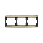 Рамка 3-местная, горизонтальная, Berker Arsys,  светло-бронзовый матовый, окрашенный алюминий | арт. 13740001 | Berker  