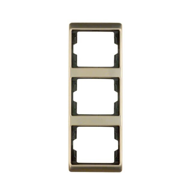 Рамка 3-местная, вертикальная, Arsys,  светло-бронзовый матовый, окрашенный алюминий | Berker | арт. 13340001