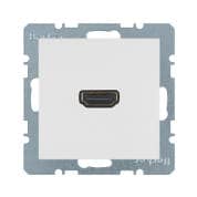 Розетка High Definitio, с гнездом под 90°, S.1, полярная белизна, глянцевый | арт. 3315438989 | Berker  