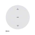 Кнопка для вставки жалюзи, R.1/R.3, полярная белизна, глянцевый | арт. 85241139 | Berker  