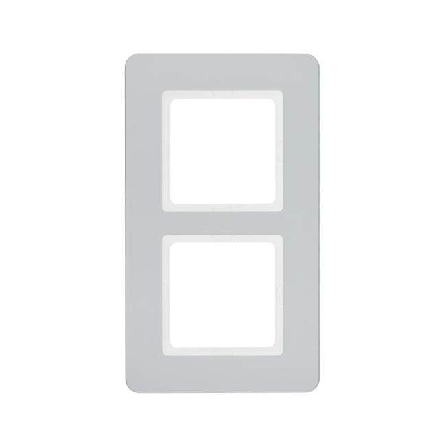 Рамка 2-местная, BERKER Q.7,  цвет: алюминиевый, пластик | Berker | арт. 10126184