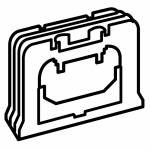 Соединительный аксессуар - Valena - для вертикального соединения коробок - белый | арт. 776185 | Legrand  