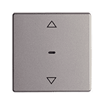 Кнопка для вставки жалюзи, Q.1/Q.3, алюминиевый, бархатный лак | арт. 85241124 | Berker  