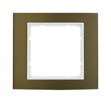 Рамка 1-местная, B.3, анодированный Алюминий цвет: коричневый / полярная белизна, матовый | Berker | арт. 10113021