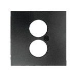 Накладка для аудиорозетки, 2 гнезда, BERKER S.1/B.3/B.7, цвет: антрацитовый, матовый | арт. 11971606 | Berker  