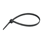 Стяжка кабельная, цвет черный, устойчивая к воздействию УФ-лучей 100х2,5 мм (упак.100шт) | арт. 263020 | Haupa  
