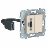 UNICA NEW розетка HDMI, бежевый | арт. NU543044 | Schneider Electric  