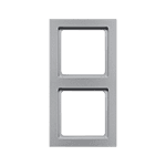 Рамка 2-местная, BERKER Q.3, алюминиевый, бархатный лак | арт. 10126094 | Berker  