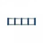 Рамка 4-ая, горизонтальная (алюминий/синий) | арт. 10241405 | Berker  