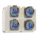 Блок розеток Powerbox, 4х1/16A Schuko, IP67 | арт. BKP-6240-0000 | Bemis  
