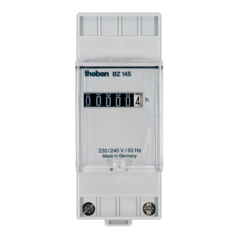 BZ 145, счетчик наработки электромеханический, 230VAC, 50Hz, DIN | Theben | арт. 1450000