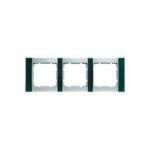 Рамка 3-ая, горизонтальная (алюминий/зелёный) | арт. 10231403 | Berker  