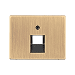MAN Edition - Центральная панель для розетки UAE, BERKER K.5, цвет: темная латунь | арт. MAN0105617 | Berker  