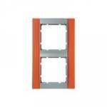 Рамка 2-ая, вертикальная (алюминий/оранжевый) | арт. 10121407 | Berker  