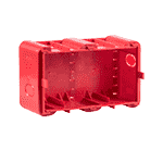 Подрозетник 2-местный, для внутреннего монтажа, 54 мм, красный, BERKER R.8 | арт. 18720020 | Berker  