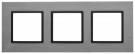 14-5203-42 ЭРА Рамка на 3 поста, металл, Эра Elegance, титан+антр (5/25/900) | арт. Б0034558 | ЭРА  