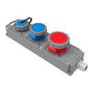 Блок розеток Tribox, розетки CEE: 5/16A, 3/16A, Schuko 1/16A, IP67 | арт. BG6-1016-1410 | Bemis  