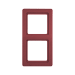 Рамка 2-местная, BERKER Q.1, цвет: красный, с эффектом бархата | арт. 10126062 | Berker  