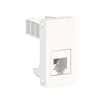 UNICA MODULAR розетка телефонная, RJ12, одиночная, 1 модуль, белый | арт. NU349118 | Schneider Electric  