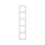 Рамка, 5-местная, BERKER R.3, цвет: полярная белизна | арт. 10152289 | Berker  