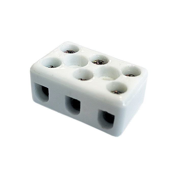 Клемма керамическая, 3 х 6,0 мм², с крепежным отверстием |  | арт. CTB-B3-04