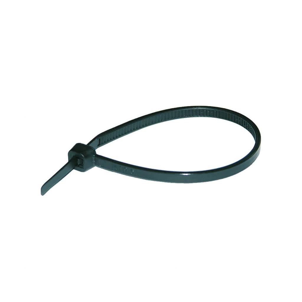 Стяжка кабельная, цвет черный, устойчива к воздействию УФ-лучей 120x4,8 мм (упак.100шт) | Haupa | арт. 262612/1