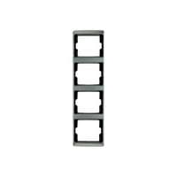 Рамка 4-ая, вертикальная, Arsys, нержавеющая сталь, металл матированный | Berker | арт. 13440004