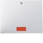 Клавиша с красной линзой и символом "О", K.1, полярная белизна, глянцевый | арт. 14177109 | Berker  