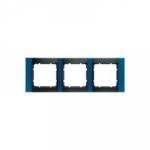 Рамка 3-ая горизонтальная (антрацит/синий) | арт. 10231605 | Berker  