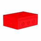 КР2802-741 Коробка КР2802-741 ПК поликорбанат,красный цвет корпуса и крышки,крышка низкая,пластина М | арт. КР2802-741 | Hegel  