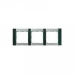 Рамка 3-ая горизонтальная (белый/зелёный) | арт. 10231903 | Berker  