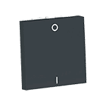 UNICA MODULAR выключатель двухполюс, 1-клавиш, сх. 2, 16 AX, 250 В, 2 мод АНТРАЦ | арт. NU326254 | Schneider Electric  