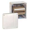 Распределительная коробка M-box 100, c 12-ю рядными клеммами 4 мм² IP66, цвет: серый | арт. MB-141408G-RK12 | M-Box  