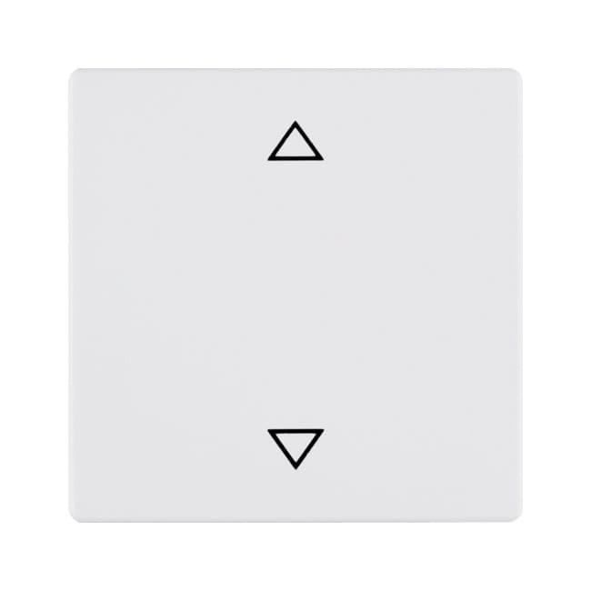 Кнопка для вставки жалюзи, Q.1/Q.3/Q.7, полярная белизна, с эффектом бархата | Berker | арт. 85241129