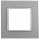 14-5101-03 ЭРА Рамка на 1 пост, стекло, Эра Elegance, алюминий+алюм (10/50/1800) | арт. Б0034472 |   