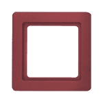 Рамка 1-местная, BERKER Q.1, цвет: красный, с эффектом бархата | арт. 10116062 | Berker  