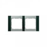 Рамка 2-ая горизонтальная (белый/зелёный) | арт. 10221903 | Berker  