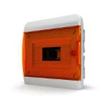 Щит встраиваемый 8 мод. IP41, прозрачная оранжевая дверца | арт. 01-02-003 | Tekfor  